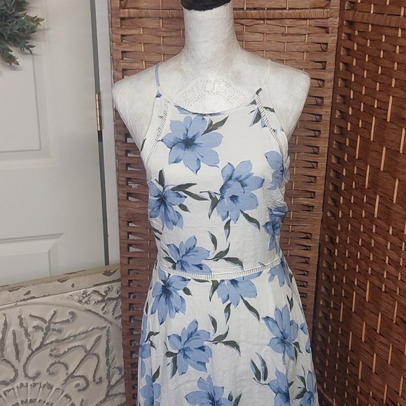 Lulus Dresses & Skirts - Lulu's Blue and White Floral Dress